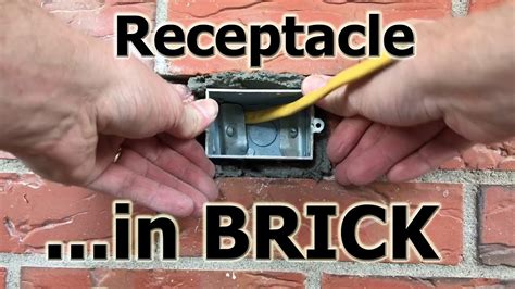 how to replace electrical box in brick wall|gfci receptacle installation brick wall.